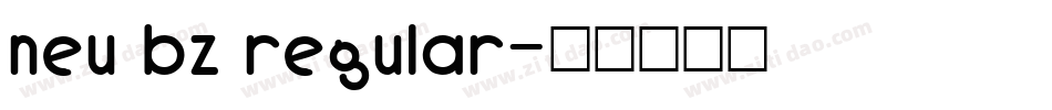 neu bz regular字体转换